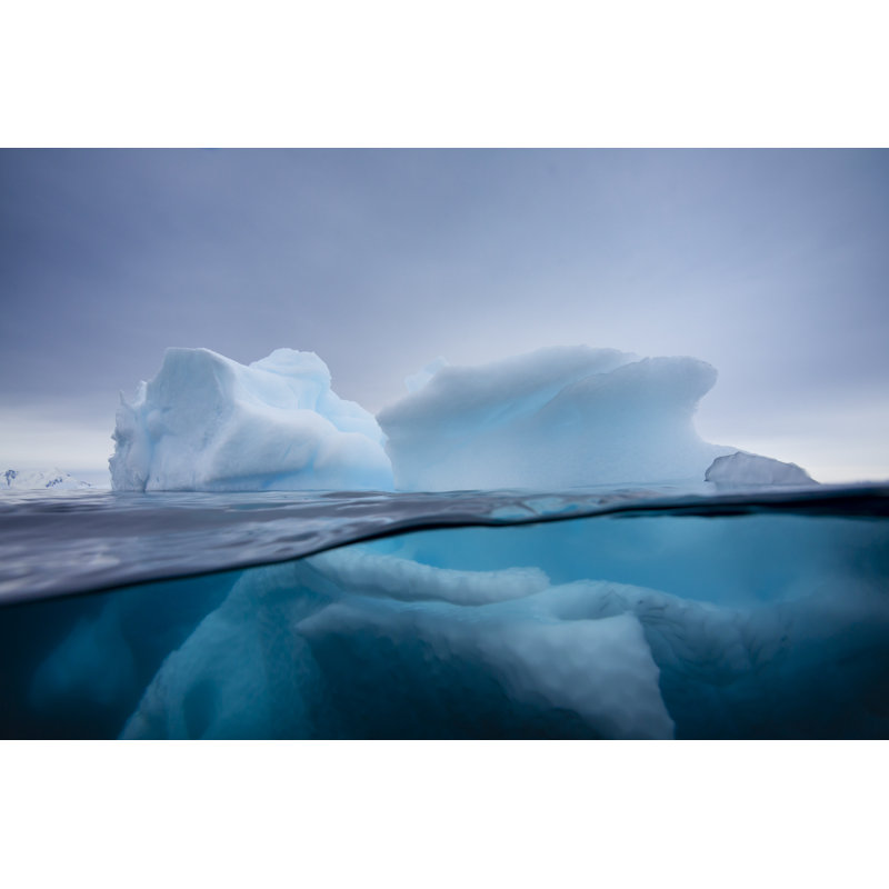 Iceberg sous et sur l'eau par Andrew Peacock, H 8 po x l 12 po
