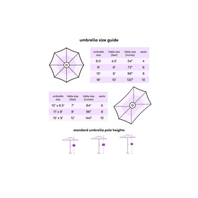 Outdoor Table 10ft Umbrella With Easy Crank And Wind Resistance Gray Patio Ventilation Fabric