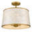 Windley 3-Light Brushed Gold Semi-Flush Mount