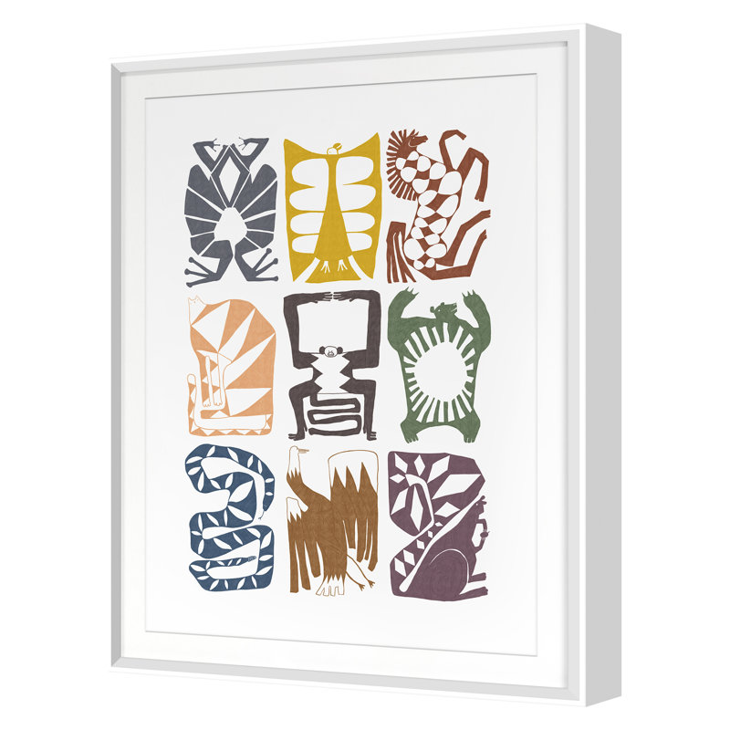 Beasts Of Eden 40 Print by Amaral, Melanie, 20" H x 15" W, White