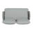 Mariano Steel Loveseat And Table-830765808