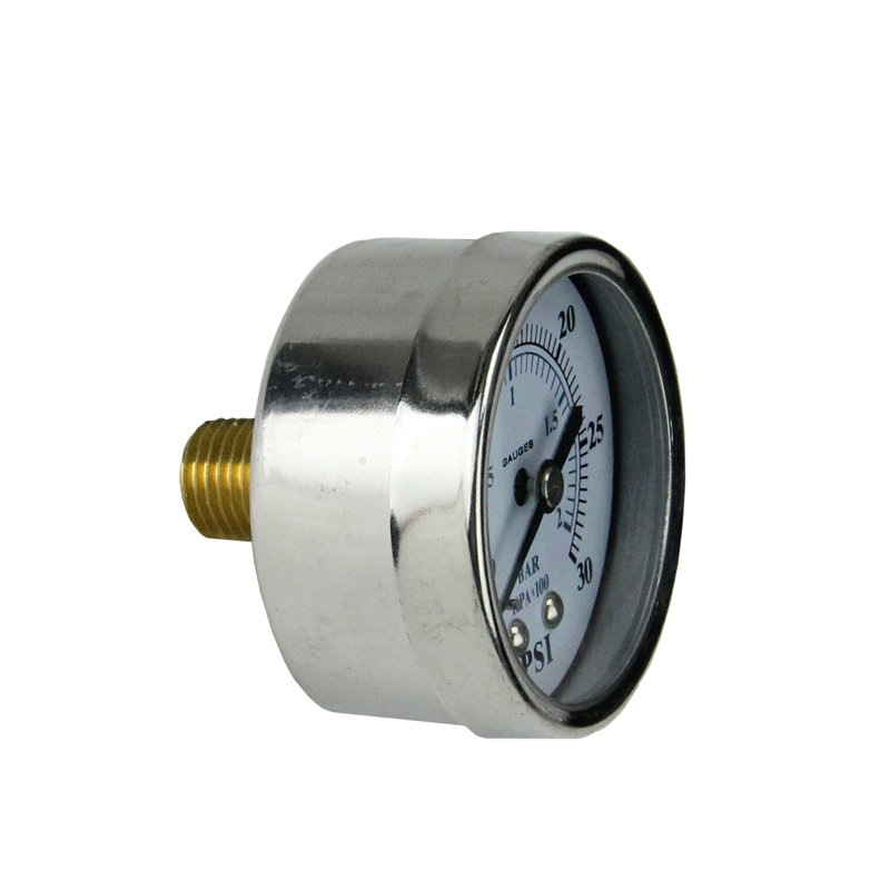 Manomètre à pression arrière en acier inoxydable de 2 po 0-30 PSI