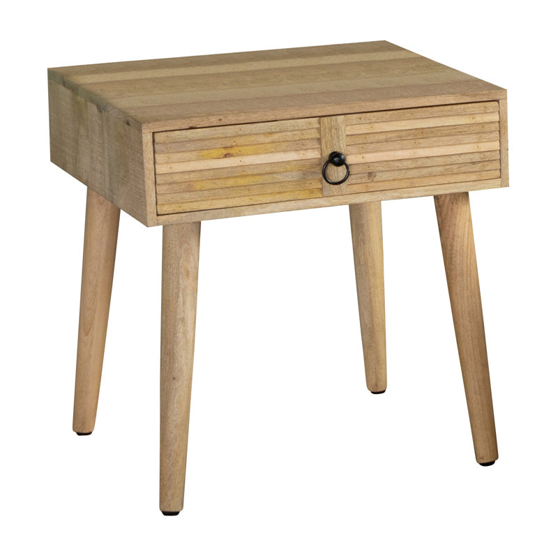 Gretta Natural 1-drawer End Table