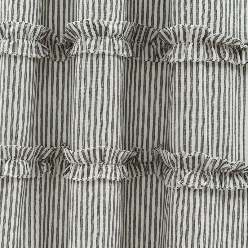 Paire de rideaux 100% coton, Gris, L 40 po x L 84 po