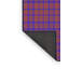 Tapis mauve en laine et polyester tissé à la machine Plaid-274683835