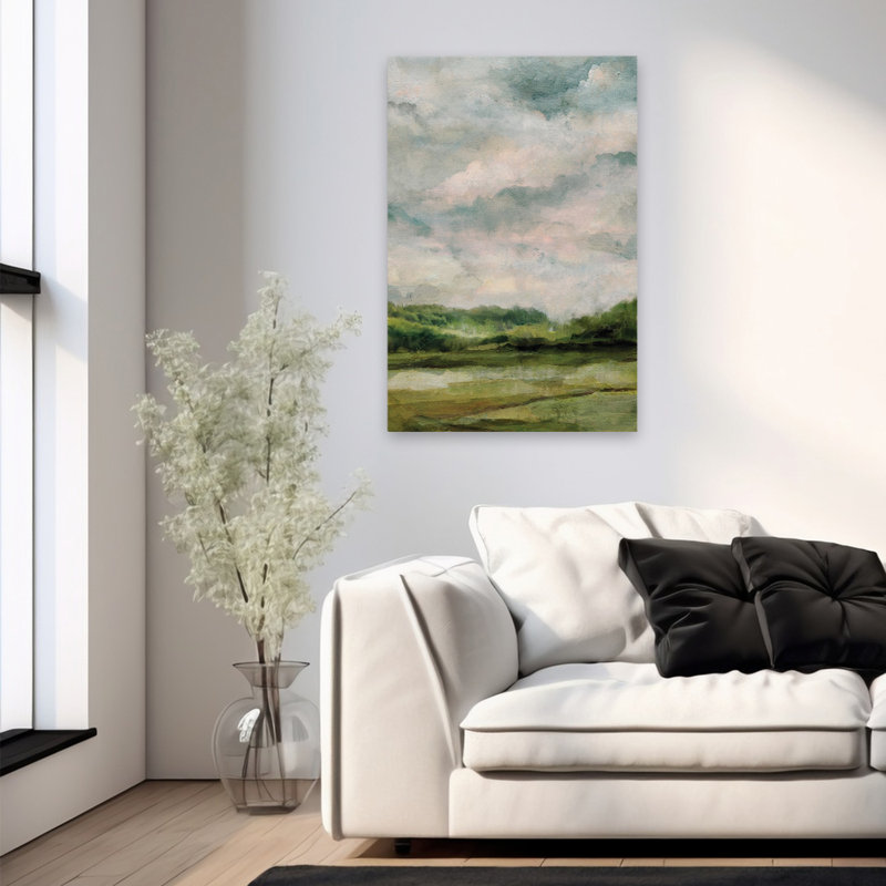 Empyrean - Arbres de paysage contemporains, art du ciel, H 36 po x l 24 po