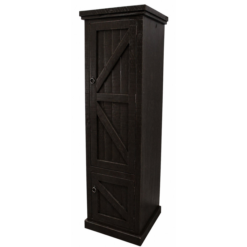 Armoire Kelley, Noir rustique antique