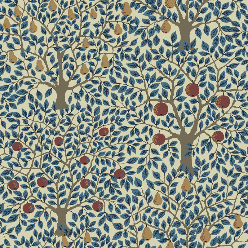 Bryanna 10.05m x 53cm Matte Wallpaper Roll, Blue