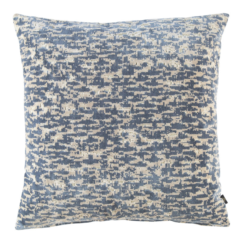 Housse de coussin en velours avec fermeture à glissière 2 pièces GMF Solaris (taille: 18 X 18 pouces), Bleu
