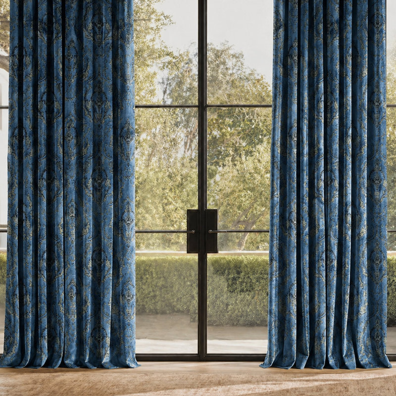 Damask Velvet | Beatrice Fabric, Royal