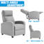 Fauteuil de massage rembourré, fauteuil de massage inclinable avec confort rembourré et support ergonomique pour le salon, la chambre à coucher et la détente-1022344312