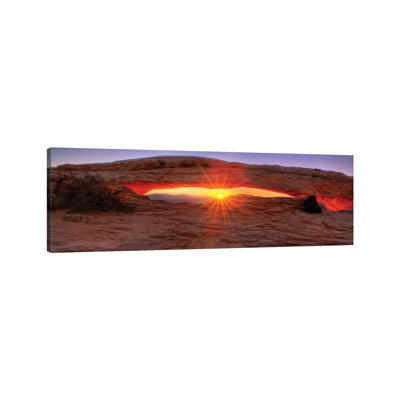 Mesa Arch Sunrise by Joseph Rowland - Wrapped Canvas Panoramic Gallery-Wrapped Canvas Giclée