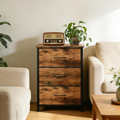 3 rangements multifonctionnels avec bacs en tissu amovibles pour la chambre à coucher et le salon