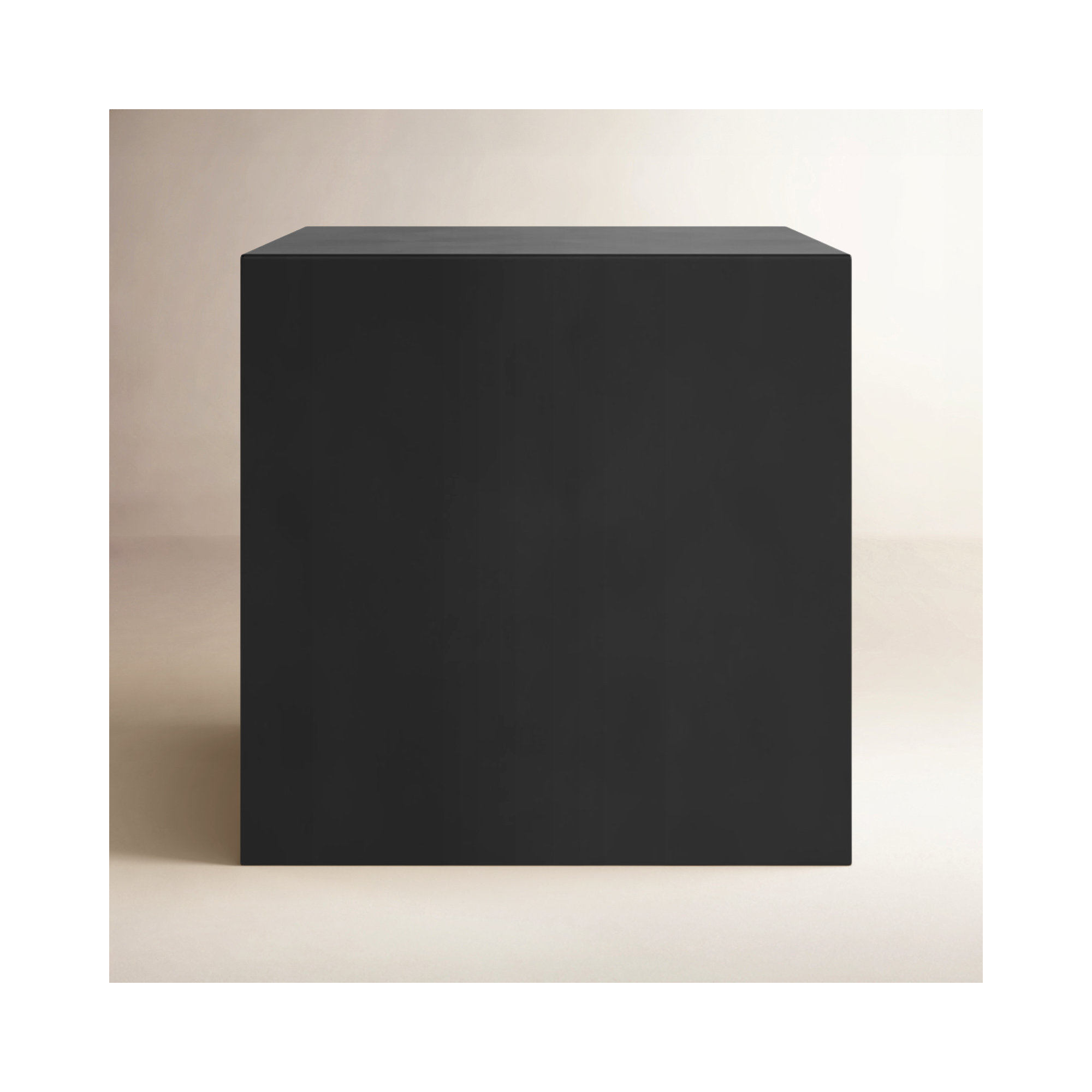 Jules End Table, 20" H x 20" x 20" D, Black
