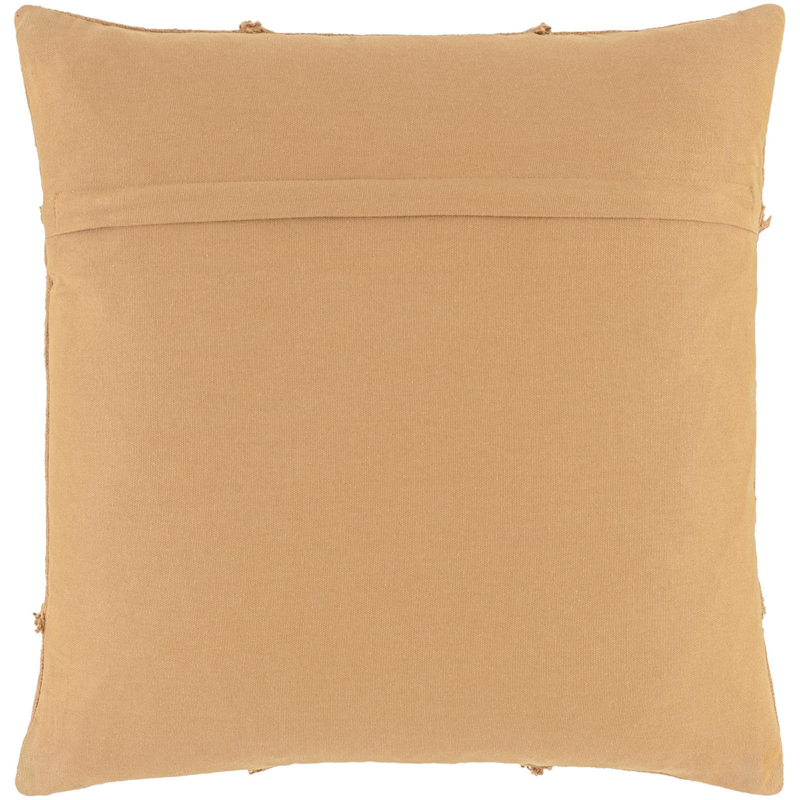 Yulara Accent Pillow Cover & Insert, Square 20", Pillow Cover Only - No Insert, Brown