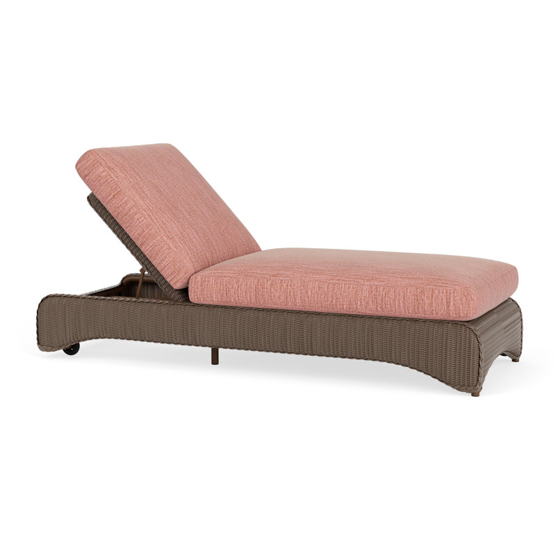 Loom Outdoor Chaise Lounge, White, Friendly Carnival