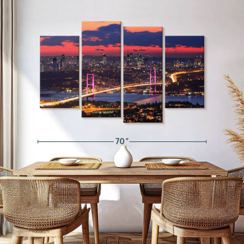 Paysage de Sirci à Istanbul, H 42 po x l 68 po