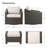 Tiaka Outdoor Swivel Rattan Single Patio Chair with Ottoman-185629825-185629824-147241958