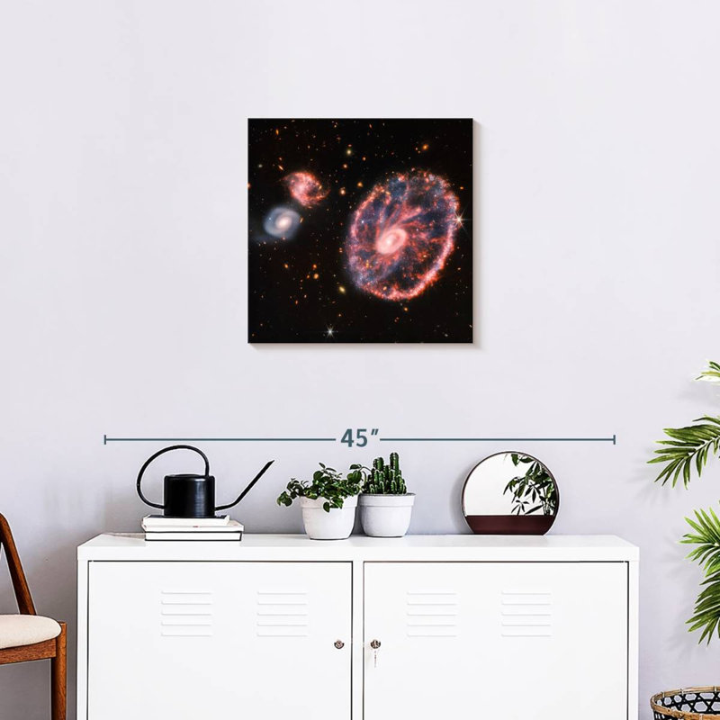 Oberle The Cartwheel Galaxy From Webb, 20" H x 20" W