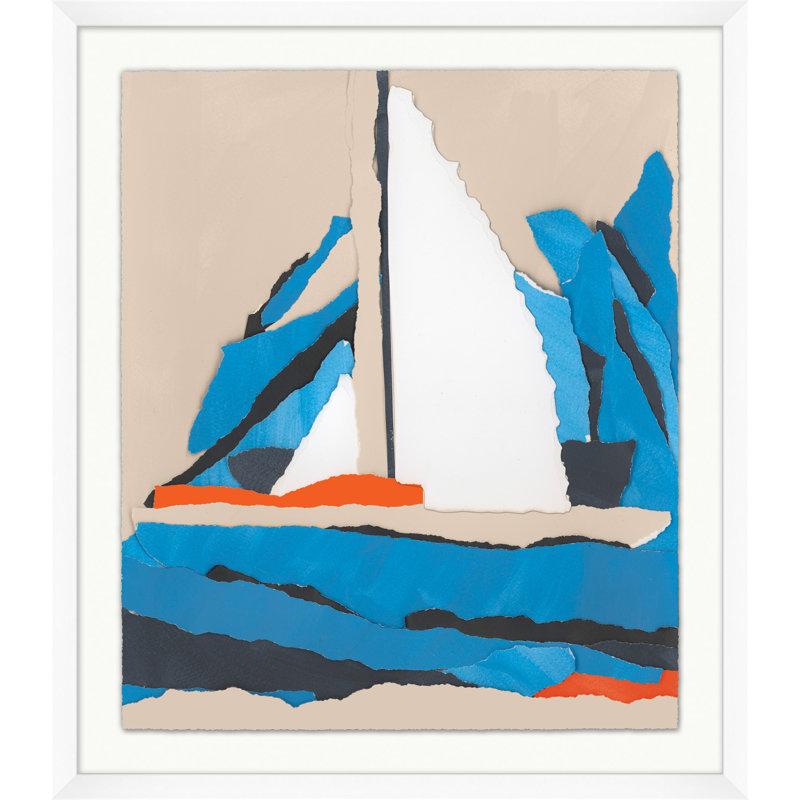 «Collage Study 1» par Thom Filicia - Peinture à cadre unique