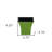 5" Lime Green Recycled Plastic Indoor Outdoor Square Pot Planter