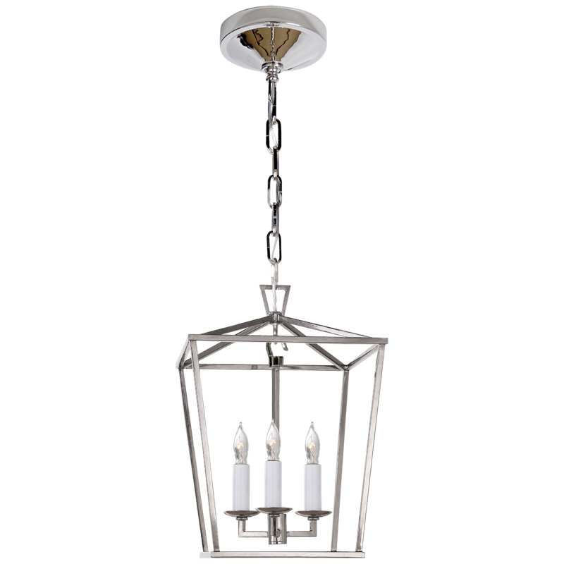 Chapman & Myers Darlana Mini Lantern, Polished Nickel