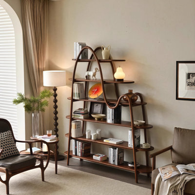 Simple and Retro Multi-level Display Cabinet