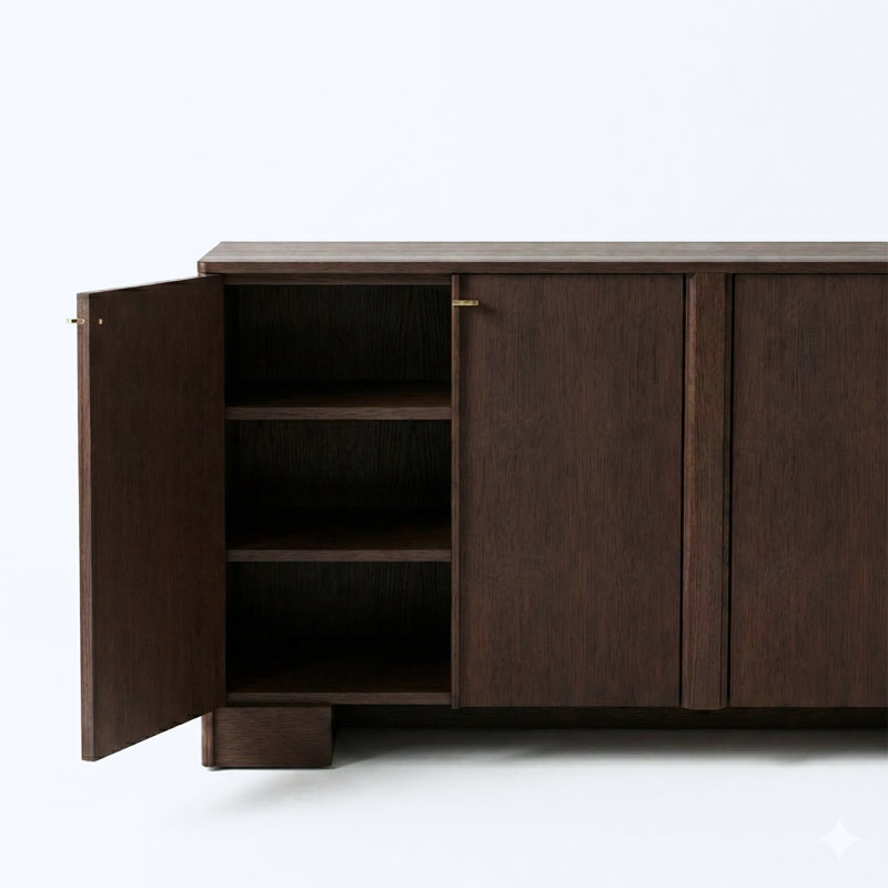 Milan 96" Sideboard, Warm Brown