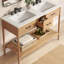 Meuble-lavabo double 48 po avec plateau en céramique Modway Zaire-94387495-94387496