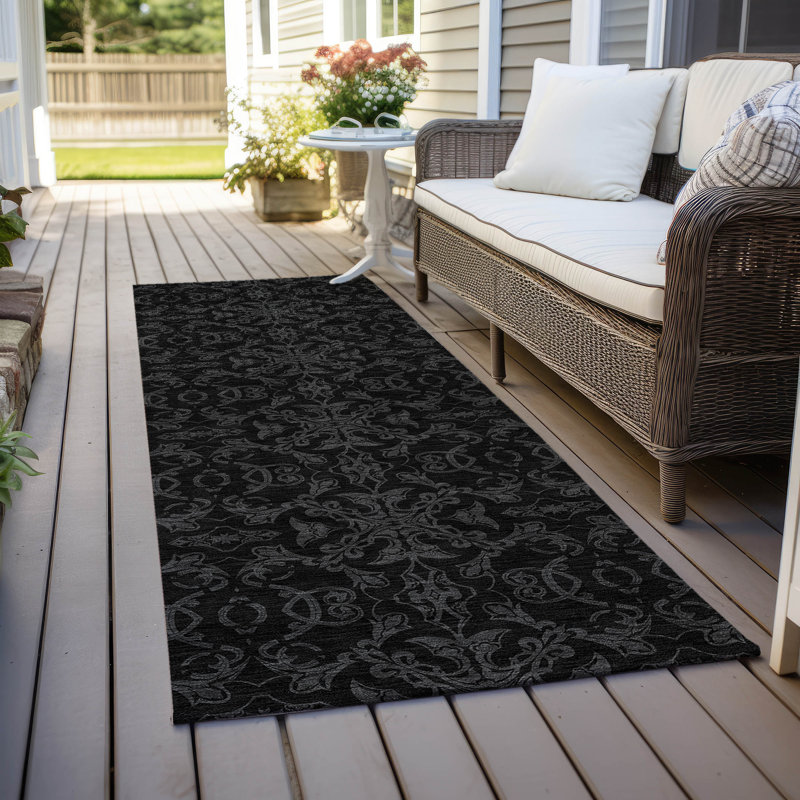 Tapis intérieur / extérieur Mahaney, Tapis de couloir 2 pi 3 po x 7 pi 6 po