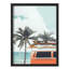 Illustration d'une petite orange orange dans une île tropicale paradisiaque-101376291-101376293