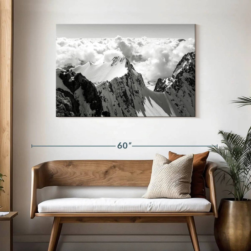 Alvord Snowy Mountain Peak, 30" H x 45" W