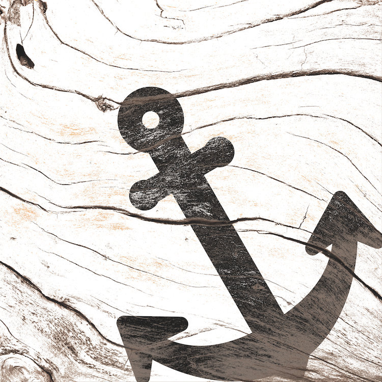 « anchor your esprit », impression sur toile, H 12 po x l 12 po x P 0,75 po