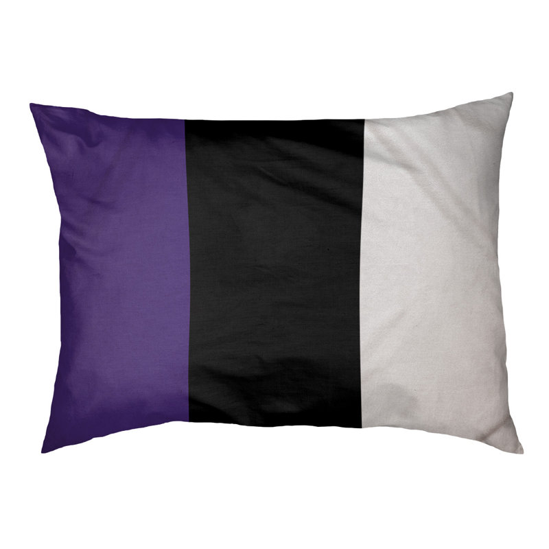 Coussin de lit pour chien Cincinnati, Grand (l 40 po x P 30 po x H 6,5 po), Mauve / noir / blanc
