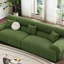Canapé modulaire vert en coton et lin-247248258-247248262