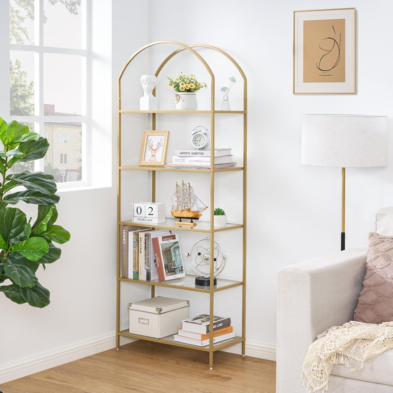 Arched Bookshelf Display Rack