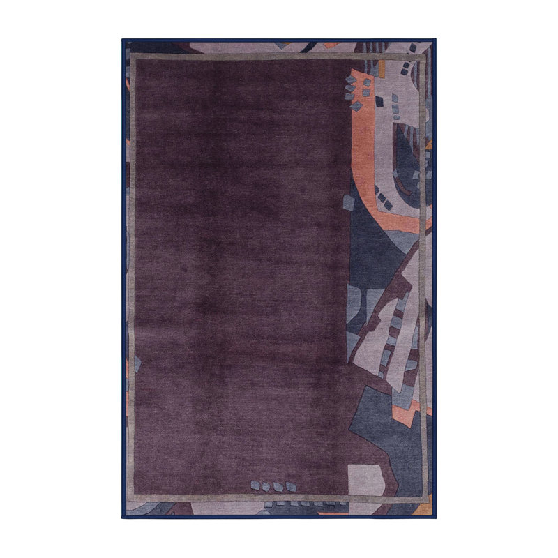 Milahn Abstract Indoor Rug, Rectangle 6' x 9'