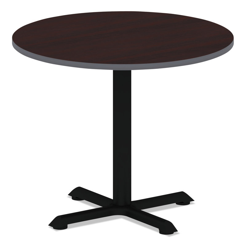 Reversible Medium Cherry/Mahogany Laminate Round Table Top 38"