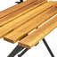 Chaise d'appoint de patio pliante en acacia