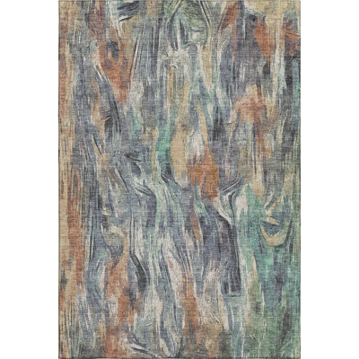 Premium Machine Washable Mayfield AMF2269 Abstract Rug