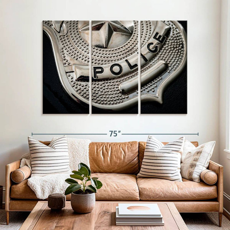 Lelar Policeman Badge, 42" H x 65" W
