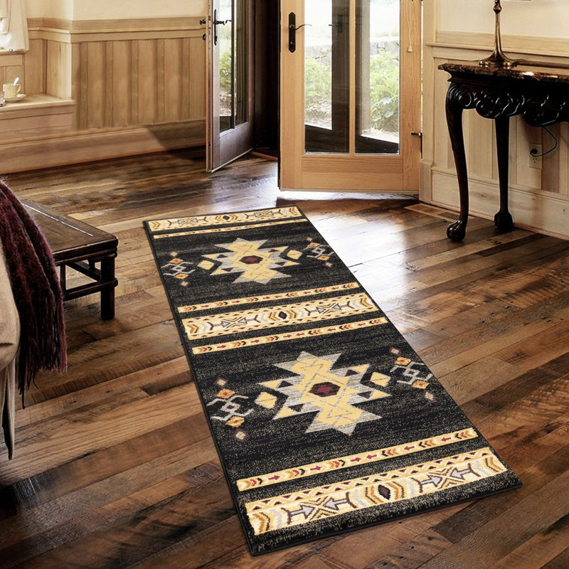 Tribes Gcyls4004 Black Interior Rug, 2.7 Ft. X 7.3 Ft., Polypropylene, Stain , For Busy Households 2 7 In. 3 Area Gcyls4004, All Areas Of Home