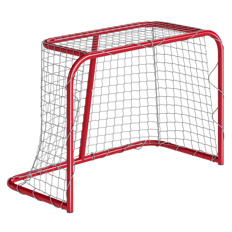 But de hockey miniature Soozier 90 x 60 cm avec cadre en métal antirouille et filet en polyester résistant aux déchirures pour l'entraînement intérieur et extérieur