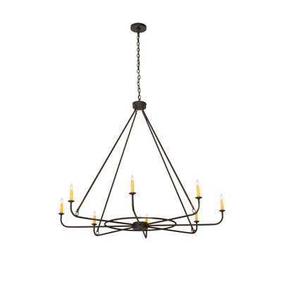 Wagon Wheel 8 - Light Pendant