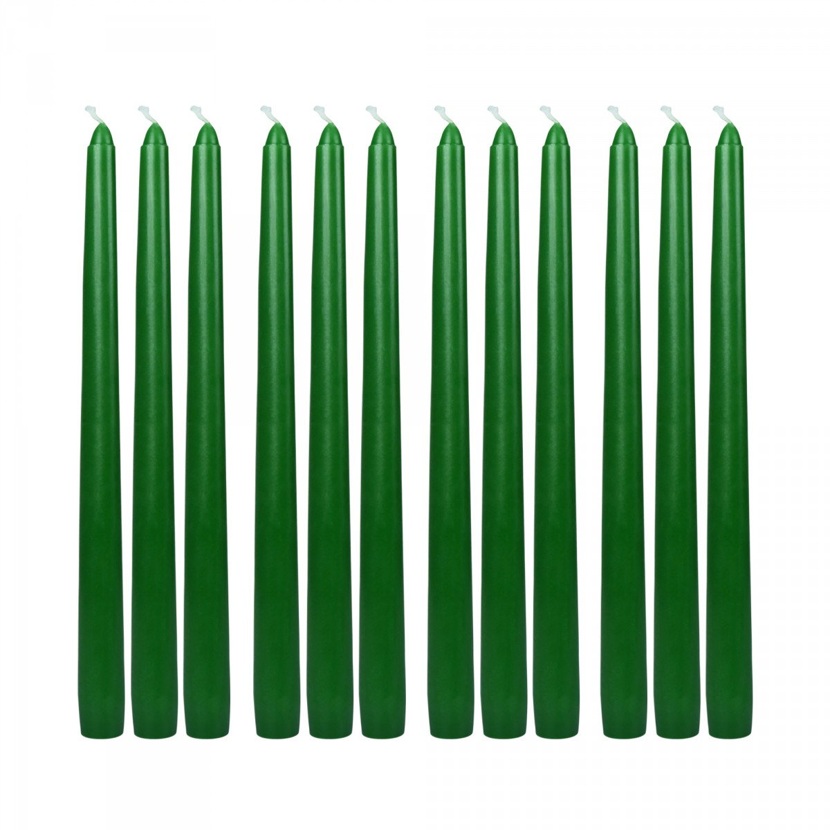 Estela Unscented Taper Candle Set, Hunter Green