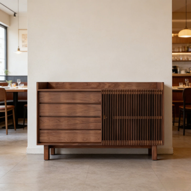High-end grid door Buffet Table