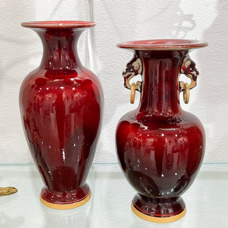 Porcelain Vase Oxblood