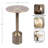 Modern Metal Pedestal Round Side Table-119048305