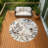 Machine Washable Indoor/Outdoor London ACN2260 Floral Rug-1521975468