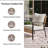 2 - Person Outdoor Pe Wicker Chair With Beige Cushions